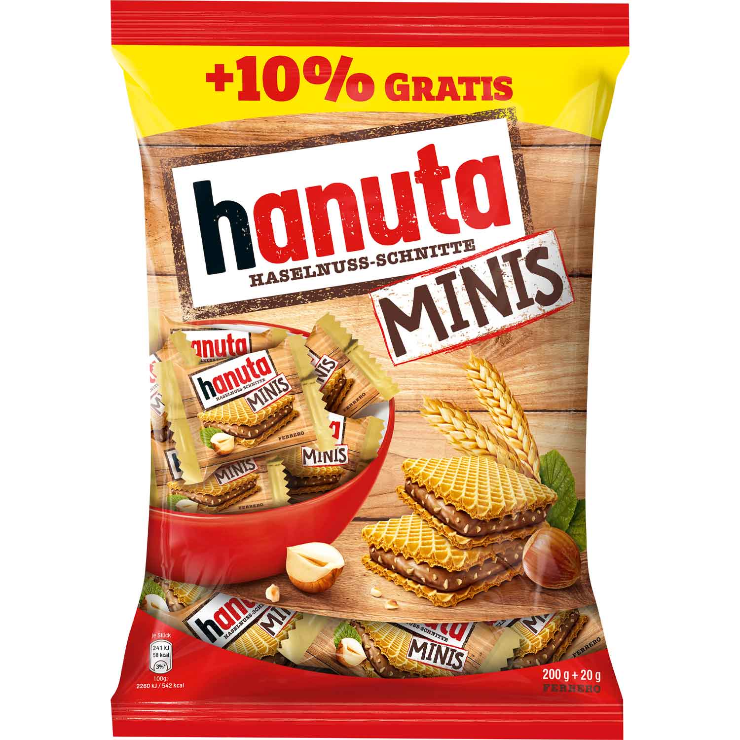 hanuta-minis-200g-10-gratis-no1-5617 Hanuta Minis 200g 10 Gratis No1 5617