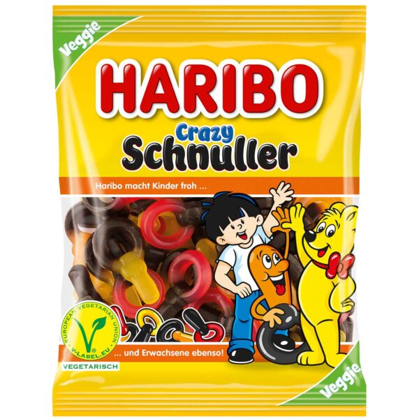 Haribo Crazy Schnuller Veggie 175g No1 2221