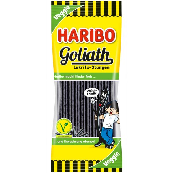 Haribo Goliath Lakritz Stangen Veggie 125g No1 5910