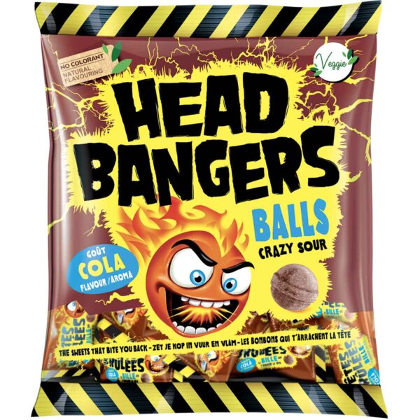Head Bangers Crazy Sour Balls Cola 135g No1 2019