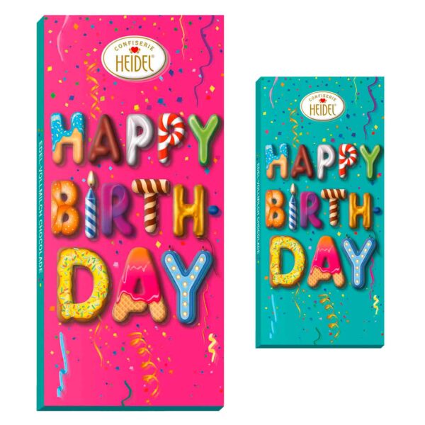 Heidel 039 Happy Birthday 039 3d Schokogruesse 100g No1 0845