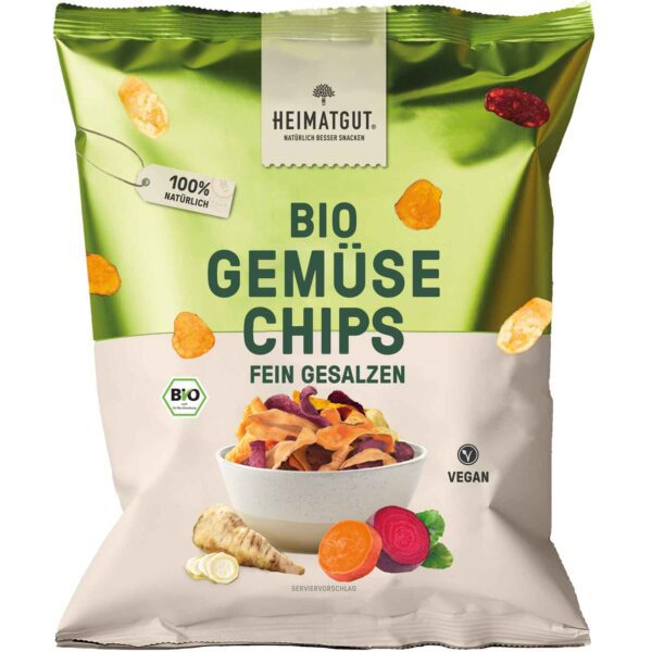 Heimatgut Bio Gemuese Chips Fein Gesalzen 100g No1 2251