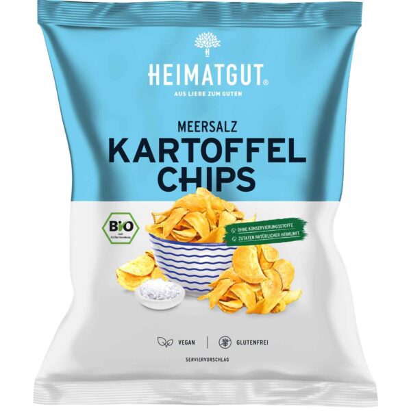 Heimatgut Bio Kartoffel Chips Meersalz 125g No1 3321
