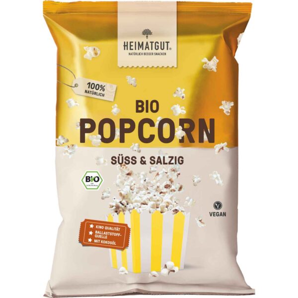 Heimatgut Bio Popcorn Mit Kokosoel Suess Und Salzig 90g No1 4921