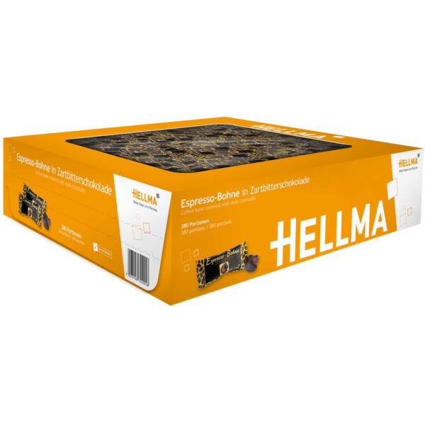 Hellma Espresso Bohne In Zartbitterschokolade 380er Catering Karton