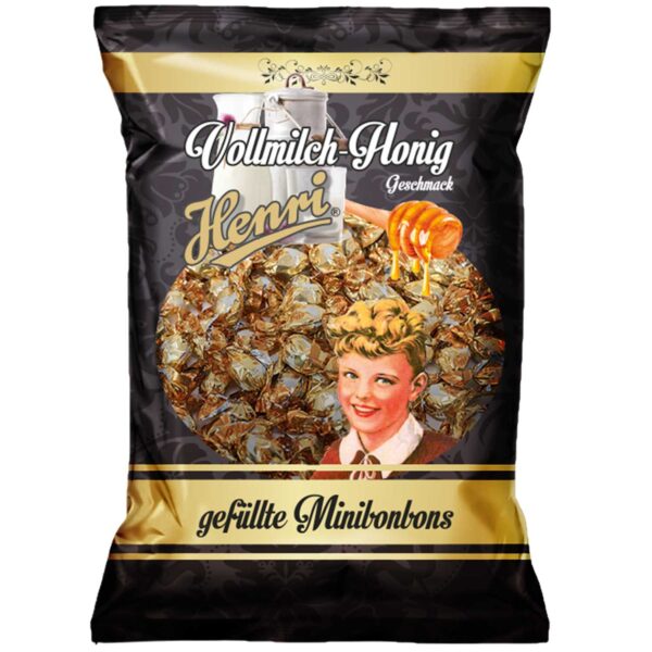 Henri Gefuellte Minibonbons Vollmilch Honig 200g No1 3157