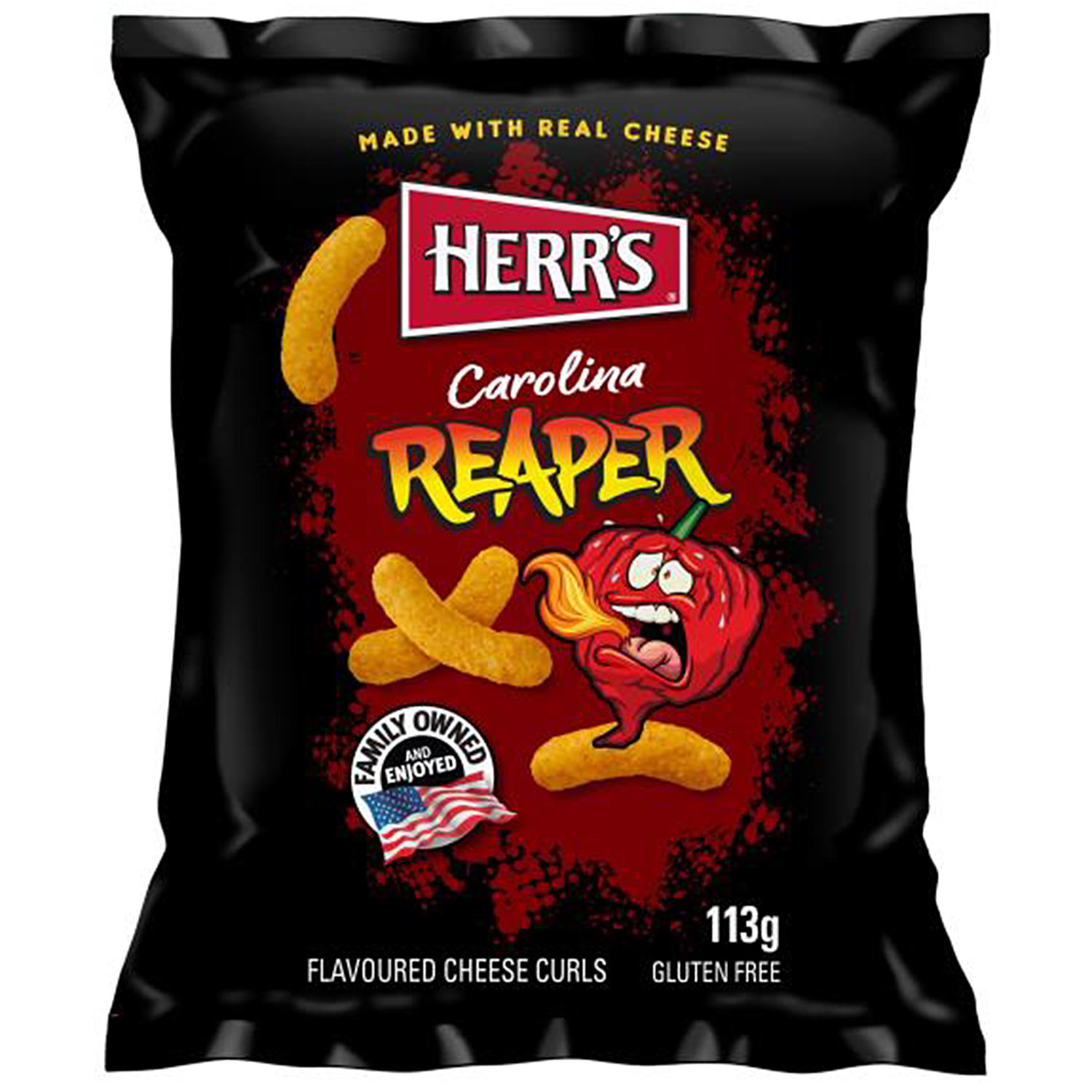 herr-039-s-carolina-reaper-cheese-curls-113g-no1-1148 Herr 039 S Carolina Reaper Cheese Curls 113g No1 1148