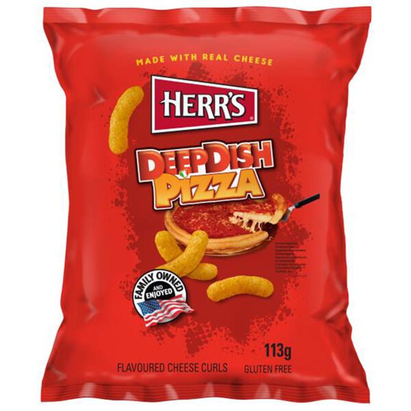 Herr 039 S Deep Dish Pizza Cheese Curls 113g No1 3915