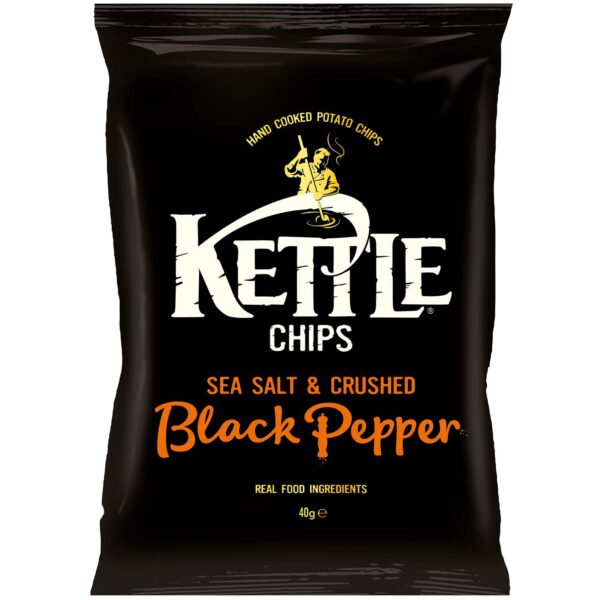 Kettle Chips Sea Salt Amp Crushed Black Pepper 40g No1 3047