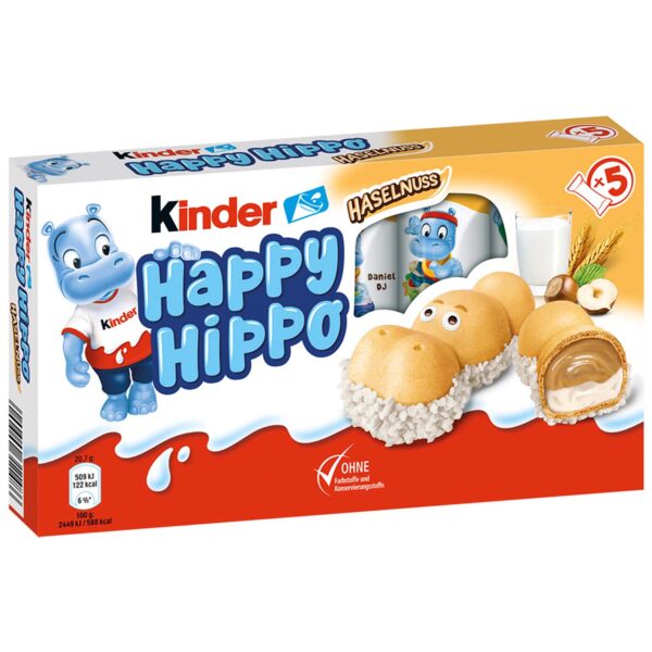 Kinder Happy Hippo Haselnuss 5er No1 1706