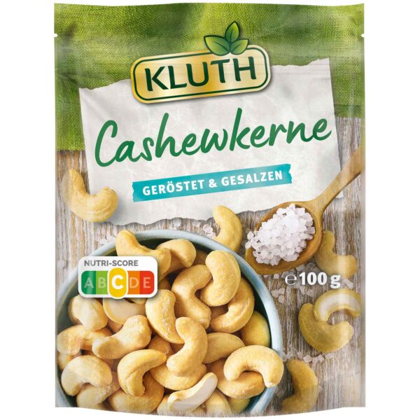 Kluth Cashewkerne Geroestet Amp Gesalzen 100g No1 5920