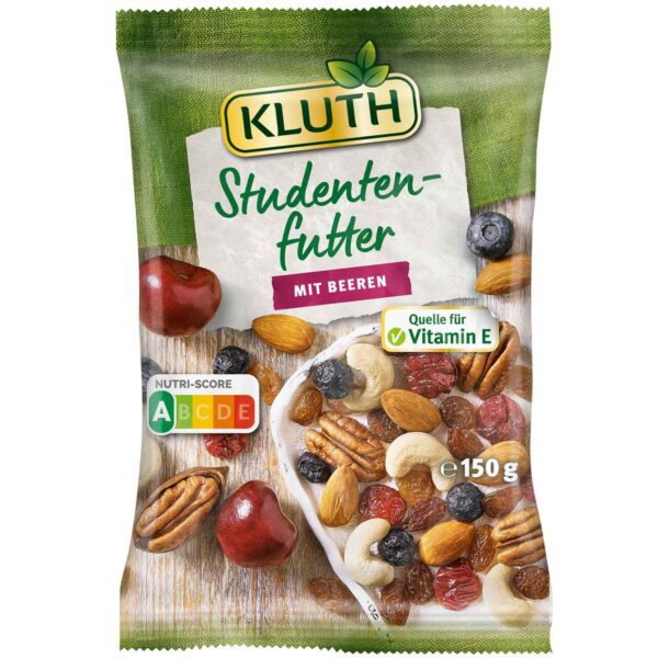 Kluth Studentenfutter Mit Beeren 150g No1 4330