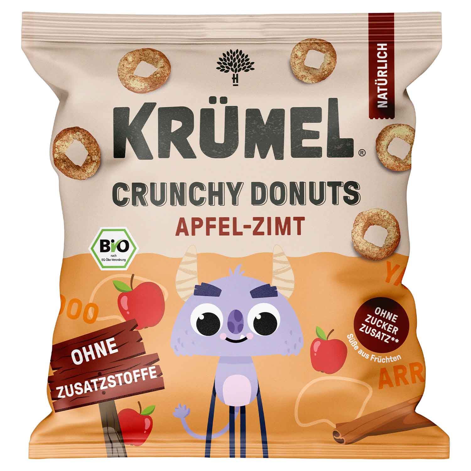 kruemel-crunchy-donuts-apfel-zimt-bio-20g-no1-2450 Kruemel Crunchy Donuts Apfel Zimt Bio 20g No1 2450
