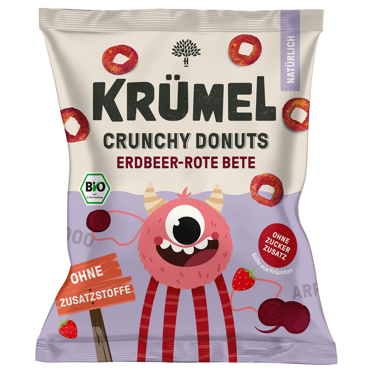 kruemel-crunchy-donuts-erdbeer-rote-bete-bio-20g-no1-1715 Kruemel Crunchy Donuts Erdbeer Rote Bete Bio 20g No1 1715