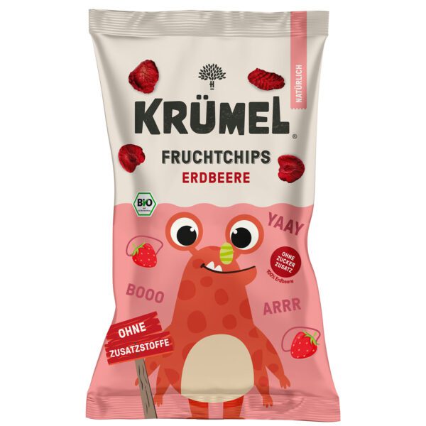 Kruemel Fruchtchips Erdbeere Bio 10g No1 3004