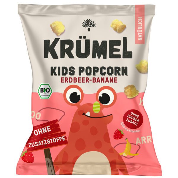 Kruemel Kids Popcorn Erdbeer Banane Bio 20g No1 3249