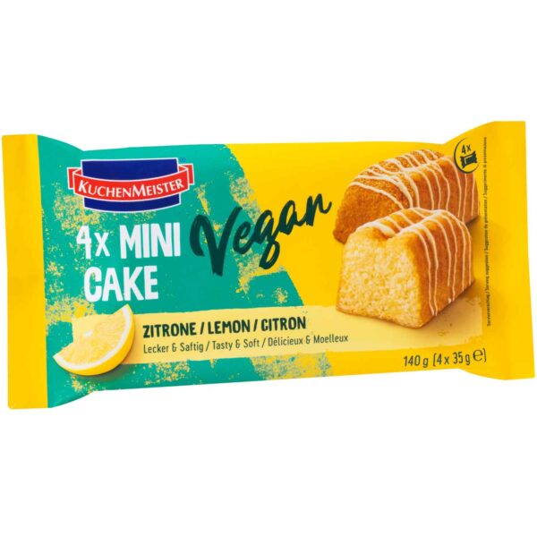 Kuchenmeister 4er Mini Cake Zitrone Vegan 4x35g No1 4719