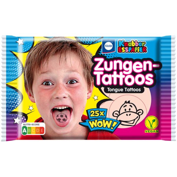 Kuechle Knabber Esspapier Zungen Tattoos 25er No1 0630