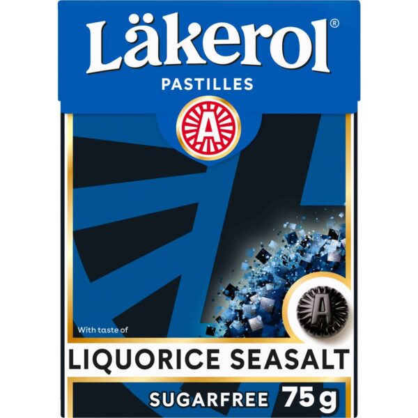 Laekerol Licorice Seasalt Sugarfree Big Pack 75g No1 0346