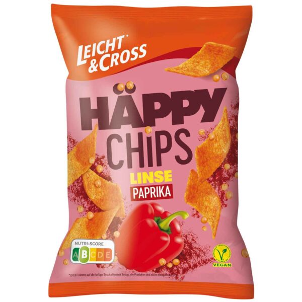 Leicht Amp Cross Haeppy Chips Linse Paprika 90g No1 0803