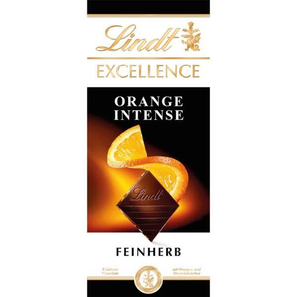 Lindt Excellence Orange Intense Feinherb Tafel 100g No1 1200