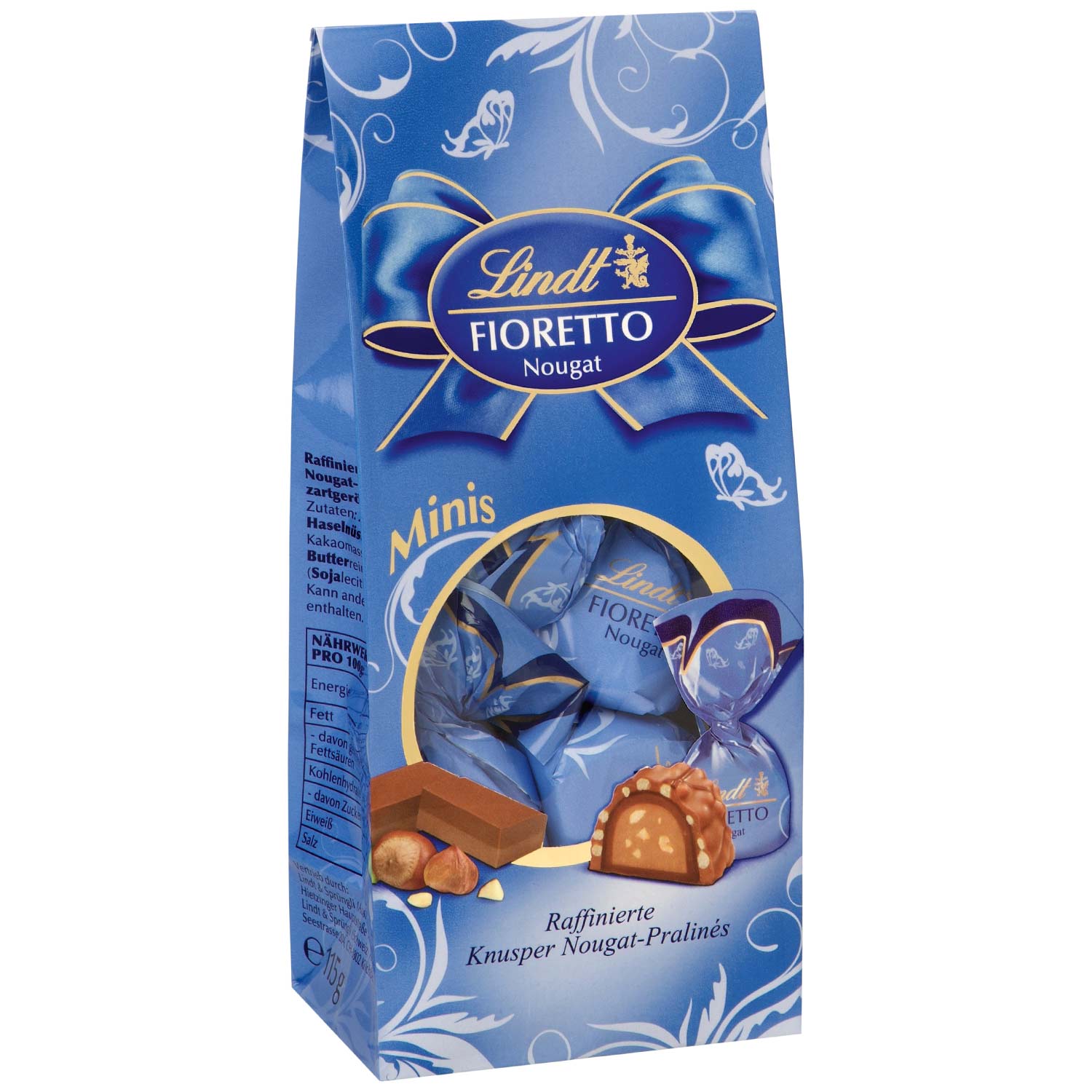 lindt-fioretto-nougat-minis-115g-no1-2729 Lindt Fioretto Nougat Minis 115g No1 2729