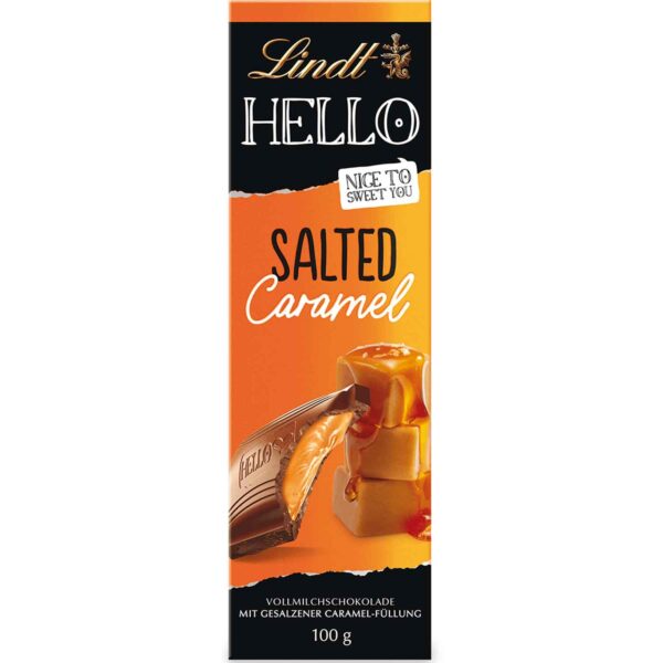 Lindt Hello Salted Caramel Vollmilch Tafel 100g No1 0524