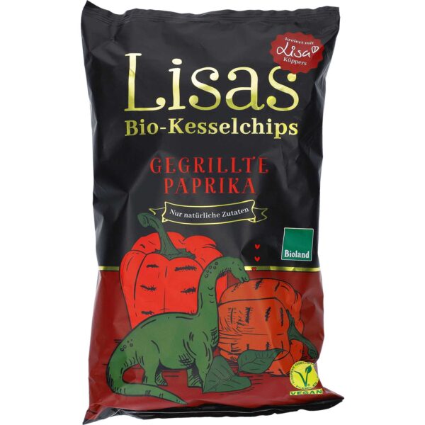 Lisas Bio Kesselchips Gegrillte Paprika 125g No1 2421
