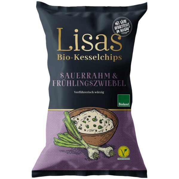 Lisas Bio Kesselchips Sauerrahm Amp Fruehlingszwiebel 50g No1 3744
