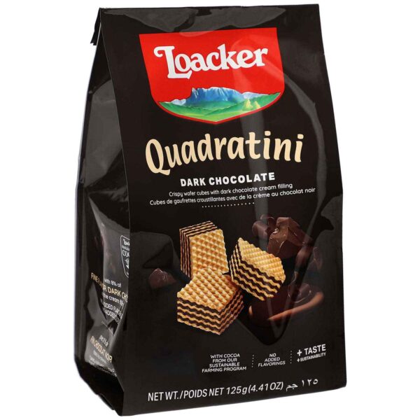 Loacker Quadratini Dark Chocolate 125g No1 3508