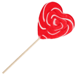 Lollymaster Herz Lolly Erdbeere 1