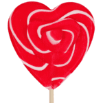 Lollymaster Herz Lolly Erdbeere
