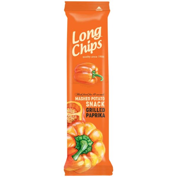 Long Chips Grilled Paprika 75g No1 3205