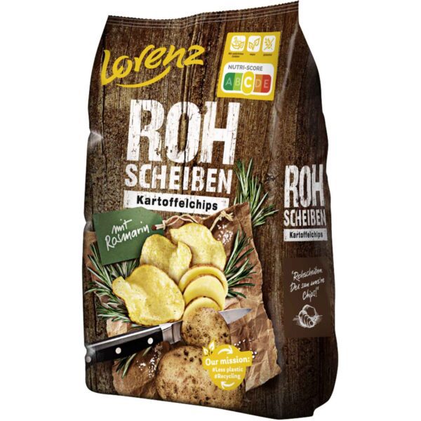Lorenz Rohscheiben Kartoffelchips Rosmarin 120g No1 1454