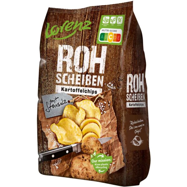 Lorenz Rohscheiben Kartoffelchips Steinsalz 120g No1 4526