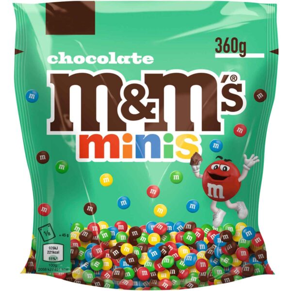 M Amp M 039 S Chocolate Minis 360g No1 4355