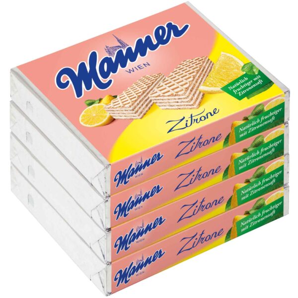 Manner Zitronen Schnitten 4x75g No1 0145