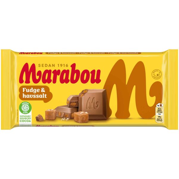 Marabou Fudge Amp Havssalt 185g No1 5248