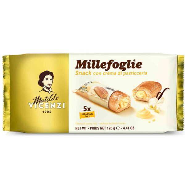 Matilde Vicenzi Millefoglie Snack Con Crema Di Pasticceria 5x25g No1 2728