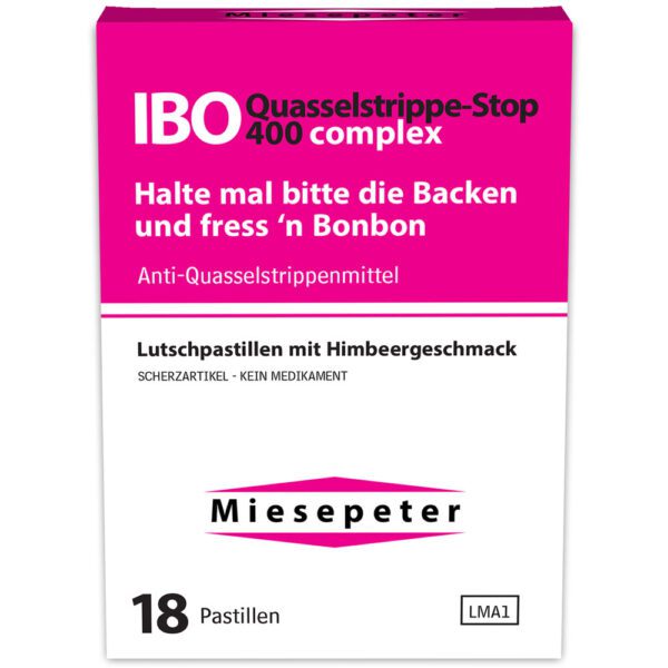 Miesepeter Ibo Quasselstrippe Stop 400 Complex 18er