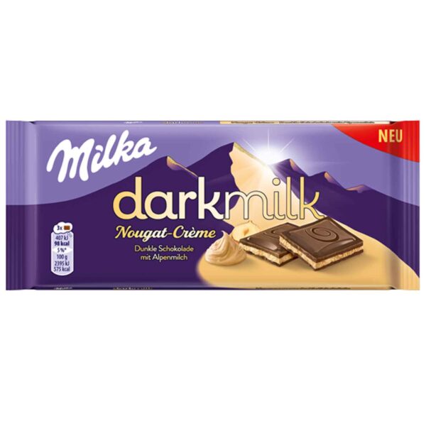 Milka Darkmilk Nougat Cr Me 85g No1 0033