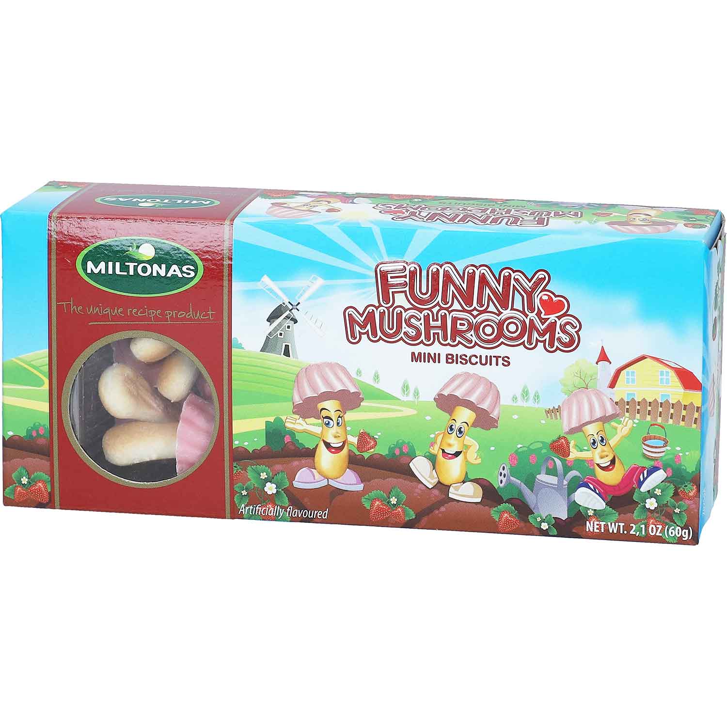miltonas-funny-mushrooms-strawberry-60g-no1-0925 Miltonas Funny Mushrooms Strawberry 60g No1 0925
