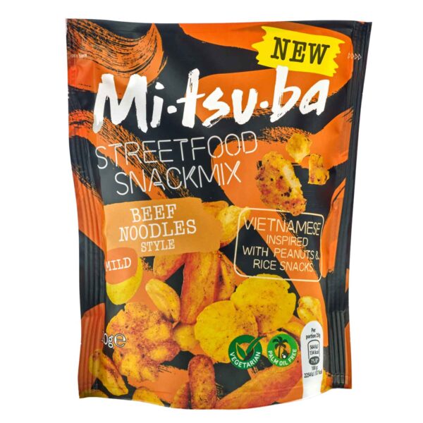 Mitsuba Street Food Snack Mix Beef Noodles Style 140g No1 2443