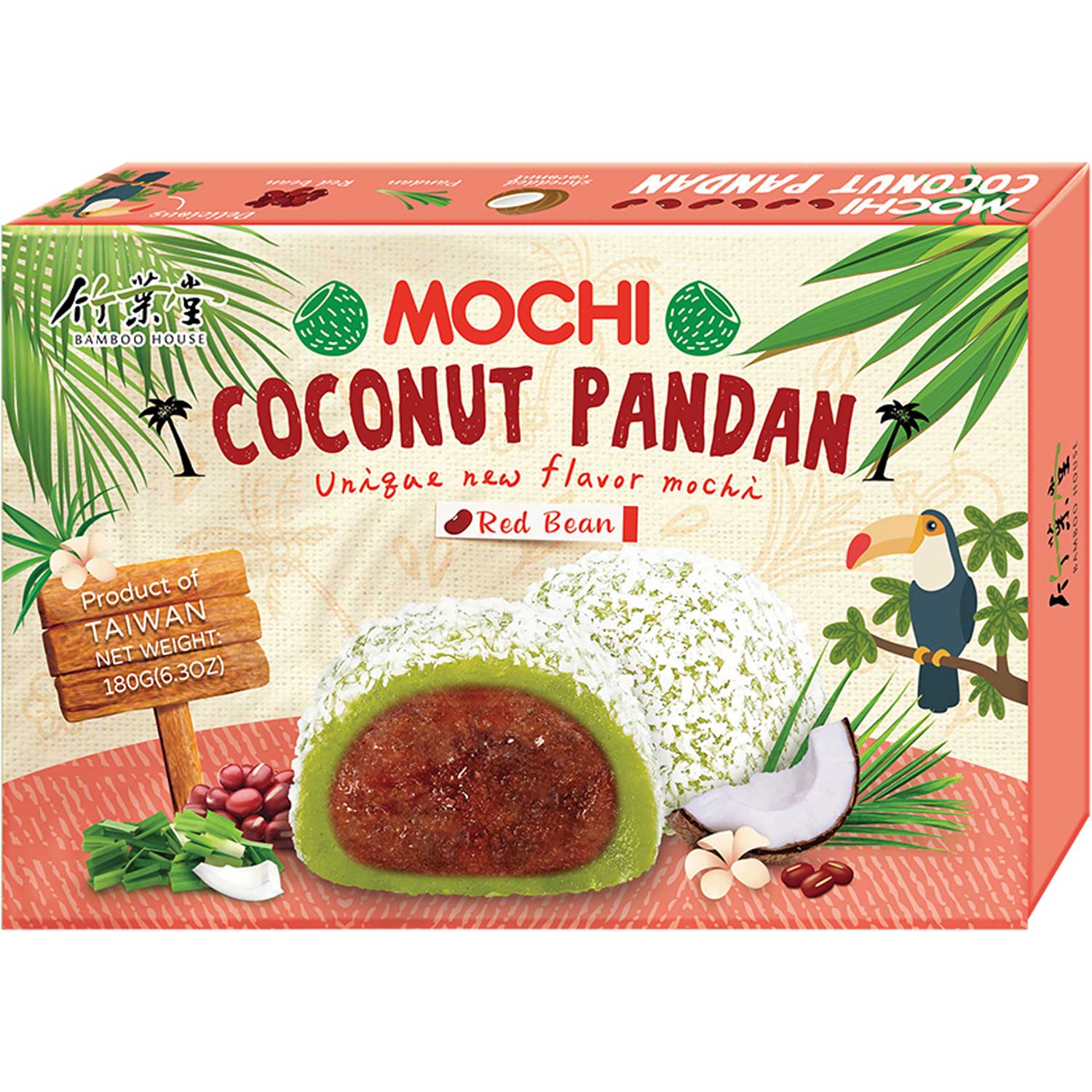 mochi-kokosnuss-pandan-rote-bohne-180g-no1-1522 Mochi Kokosnuss Pandan Rote Bohne 180g No1 1522