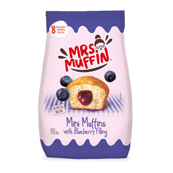 Mrs. Muffin Mini Muffins With Blueberry Filling 200g No1 3732