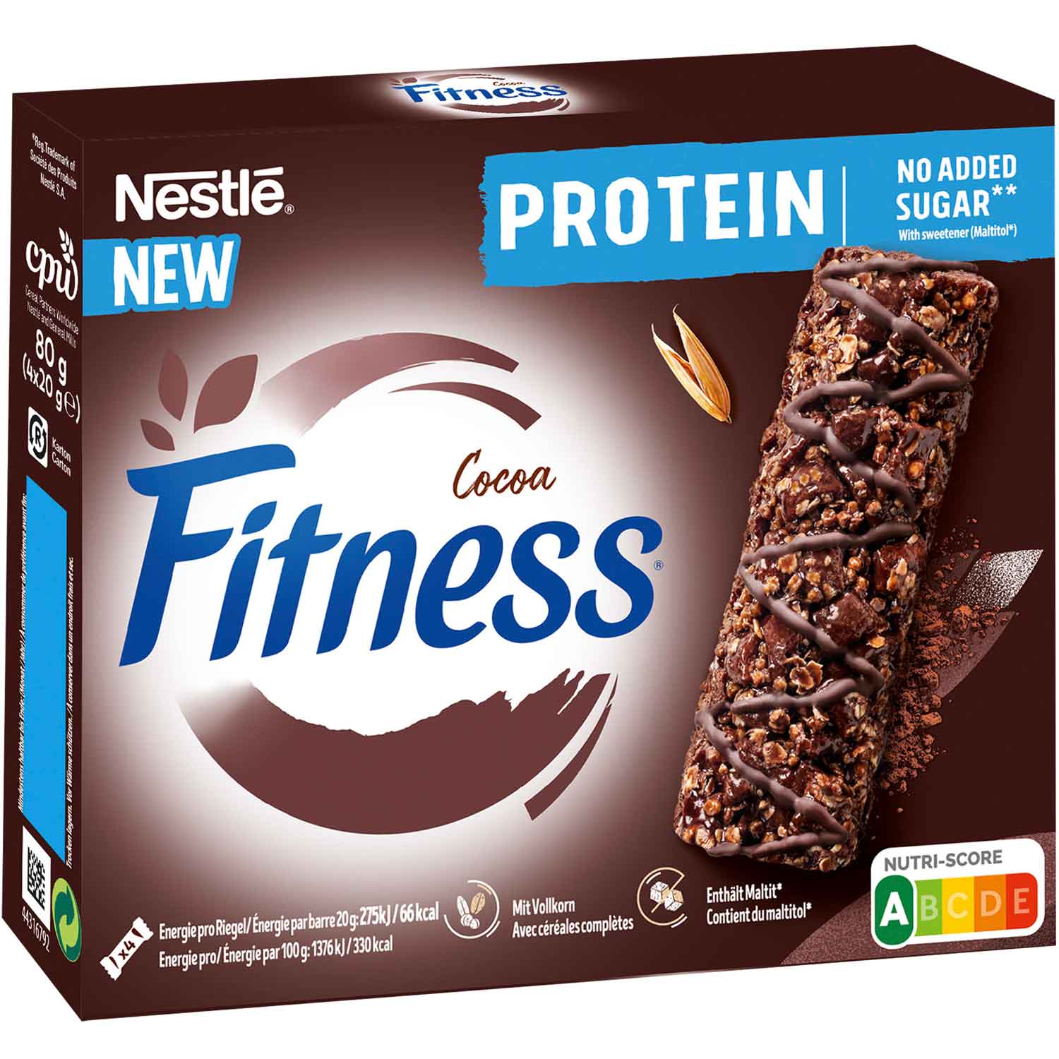 nestl-fitness-cocoa-protein-riegel-4x20g-no1-2427 Nestl Fitness Cocoa Protein Riegel 4x20g No1 2427