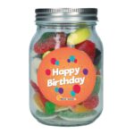 Obstsalat 039 Happy Birthday 039 Schraubdeckel Glas 250g No1 1437