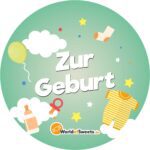 Obstsalat 039 Zur Geburt 039 Spitztuete 400g No4 1316