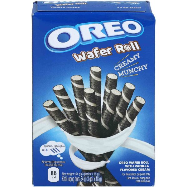 Oreo Wafer Roll Vanilla 54g No1 1214