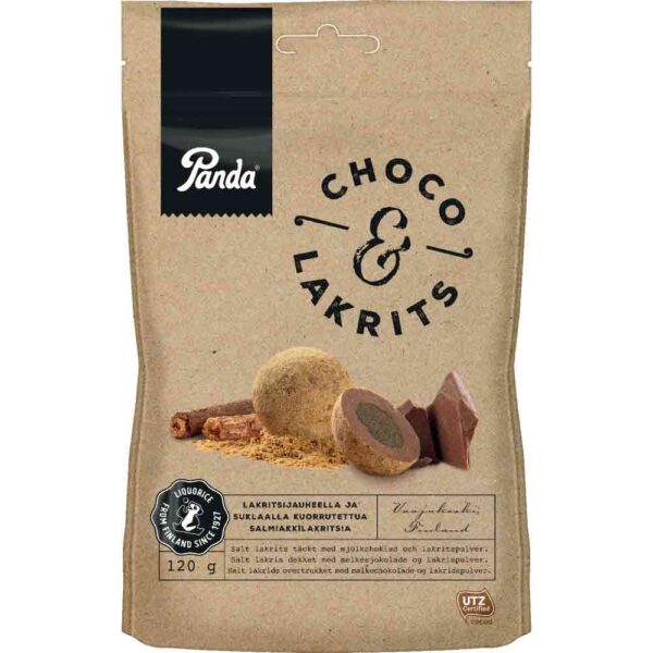 Panda Choco Lakrits 120g